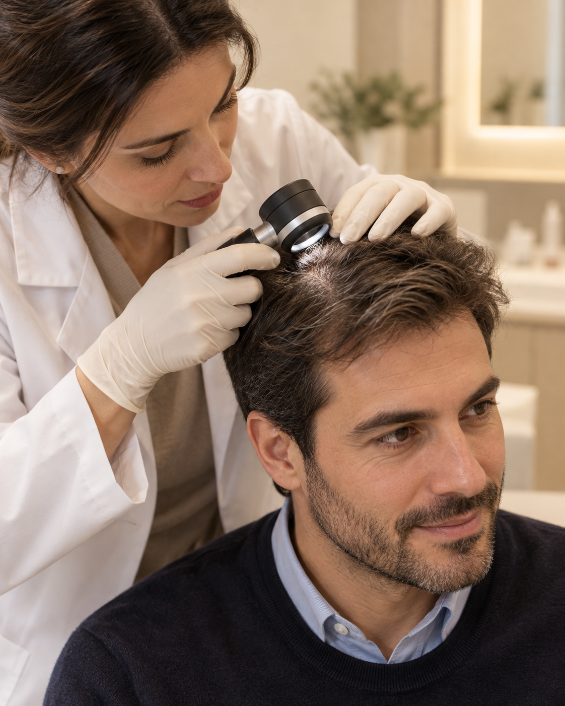 Valutazione salute dei capelli